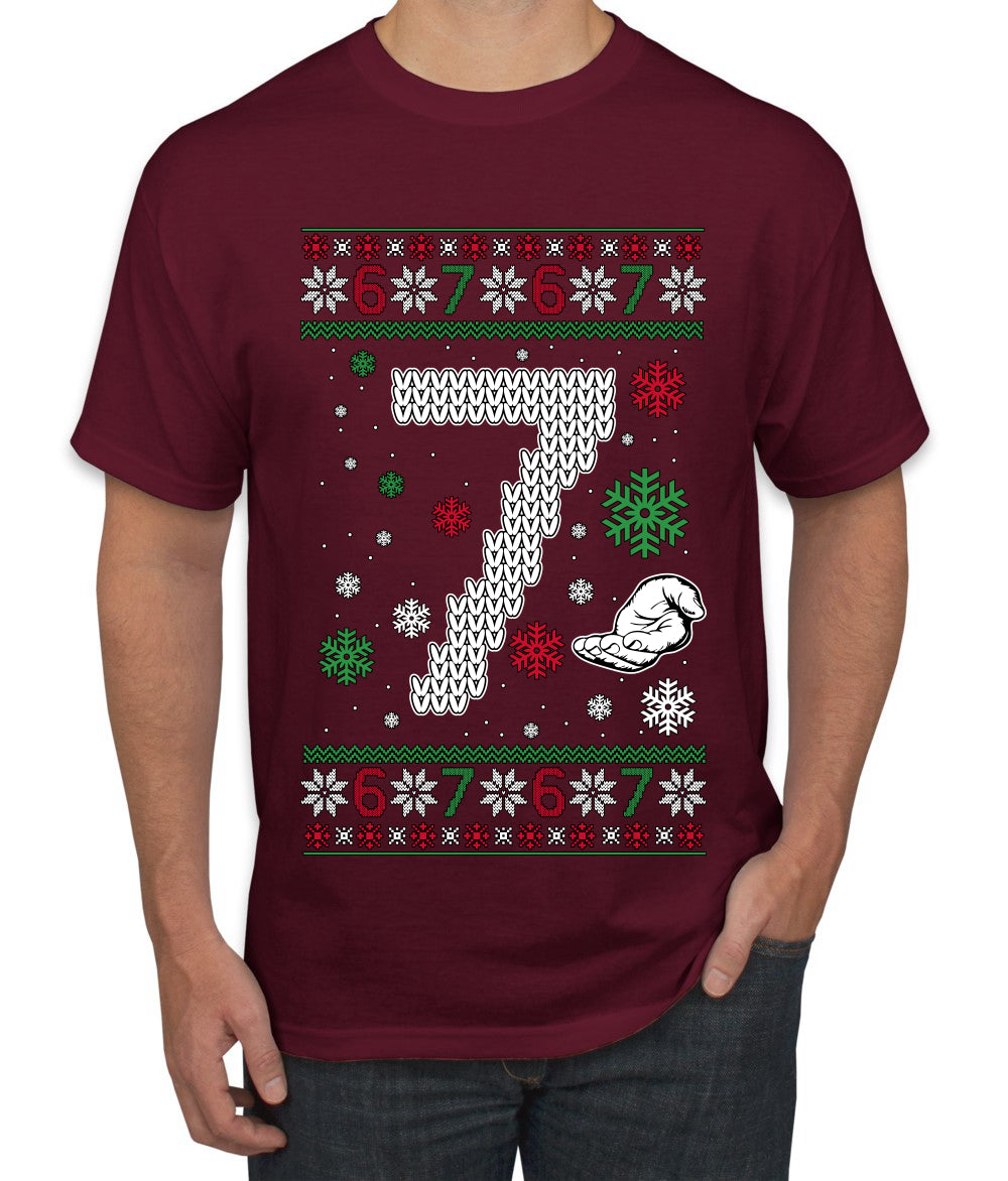 Christmas 7 Meme, Ugly Christmas Sweater Unisex Men's T-Shirt