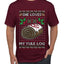 She Loves my Yule Log, Ugly Christmas Sweater Men's T-Shirt