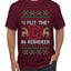 I Put The D In Reindeer, Ugly Christmas Sweater Unisex Men's T-Shirt