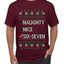 Naughty Nice 6 7 Checklist, Ugly Christmas Sweater Unisex Men's T-Shirt
