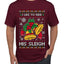 I Like To Ride His Sleigh, Ugly Christmas Sweater Unisex Men's T-Shirt