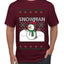 Snowman, Ugly Christmas Sweater Unisex Men's T-Shirt