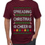 Spreading Christmas Cheer, Ugly Christmas Sweater Unisex Men's T-Shirt