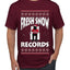 Fresh Snow Records Hip Hop Parody, Ugly Christmas Sweater Unisex Men's T-Shirt