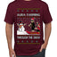 Aura Farming Through The Snow Meme, Ugly Christmas Sweater Unisex Men's T-Shirt