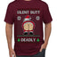 Silent Butt Deadly Farting Santa, Ugly Christmas Sweater Unisex Men's T-Shirt