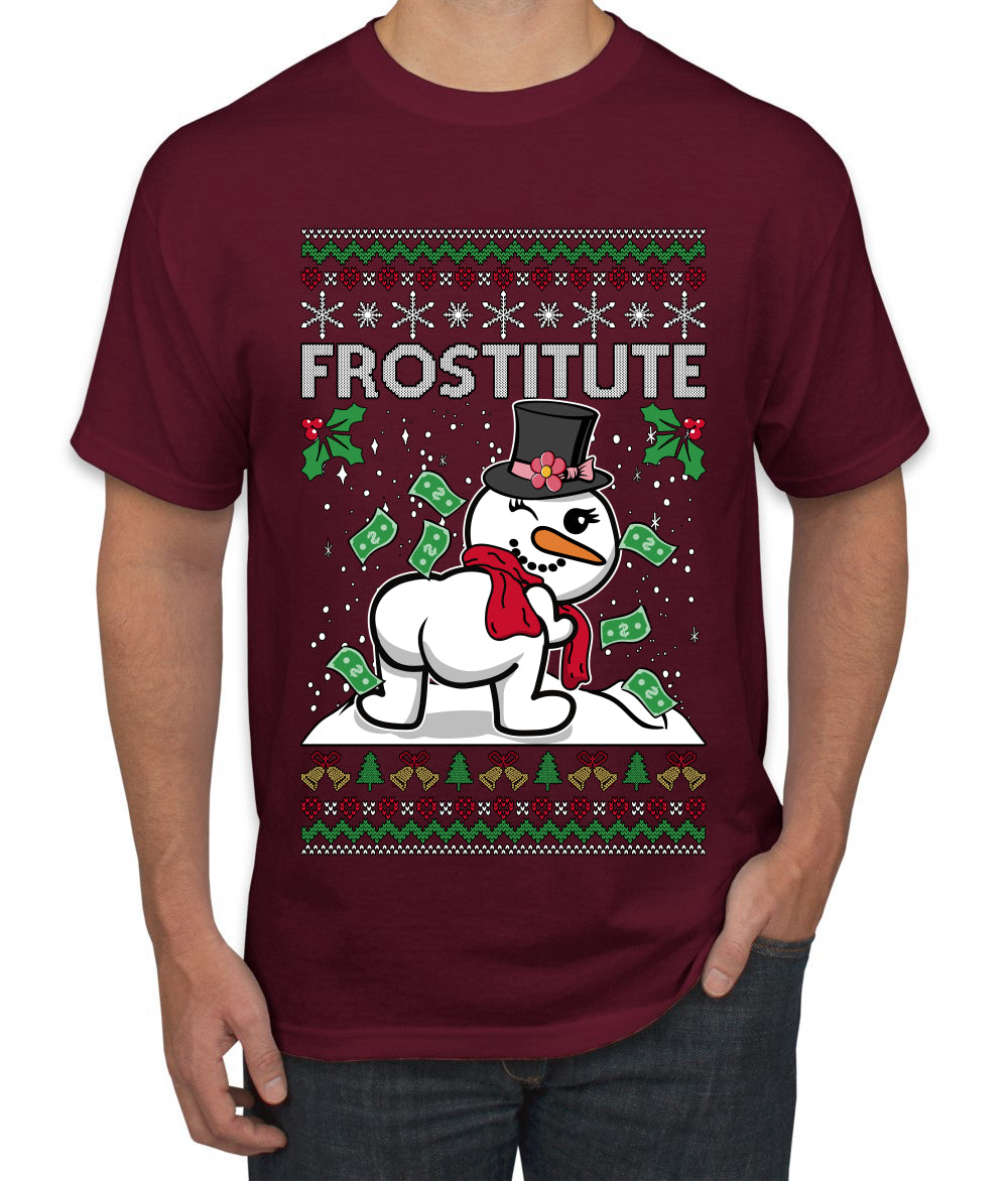 Frostitute, Ugly Christmas Sweater Unisex Men's T-Shirt