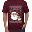 Be Nice To The Server Santa's Watching, Ugly Christmas Sweater Unisex Men's T-Shirt