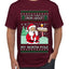Ask Your Mom About My North Pole Naughty Santa, Ugly Christmas Sweater Unisex Men's T-Shirt