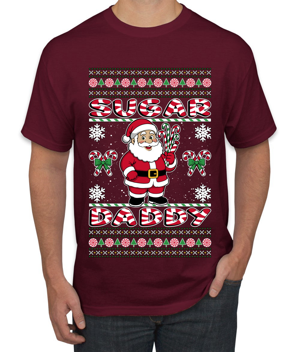 Sugar Daddy Santa, Ugly Christmas Sweater Unisex Men's T-Shirt