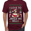 I Love To Jingle His Bells, Ugly Christmas Sweater Unisex Men's T-Shirt