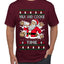 Milk And Cookie Time, Ugly Christmas Sweater Unisex Men's T-Shirt