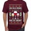 Jingle Bells, Zinfandel Pass The Cabernet Wine Drinker, Ugly Christmas Sweater Unisex Men's T-Shirt