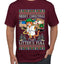 Litters Full Cat, Ugly Christmas Sweater Unisex Men's T-Shirt