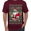 I Saw Santa Splitting The G, Ugly Christmas Sweater Unisex Men's T-Shirt