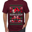 Namasleigh, Namaste Yoga Santa Claus, Ugly Christmas Sweater Unisex Men's T-Shirt