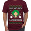 Ho Ho Ho Homerun, Baseball Fan Christmas Design, Ugly Christmas Sweater Unisex Men's T-Shirt