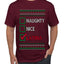 Naughty Nice, Latina, Latin American Humor Christmas Design, Ugly Christmas Sweater Unisex Men's T-Shirt