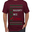 Naughty Nice, Latino, Latin American Humor Christmas Design, Ugly Christmas Sweater Unisex Men's T-Shirt