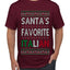 Santa's Favorite Italian, Funny Italian Christmas Sweater, Ugly Christmas Sweater Unisex Men's T-Shirt