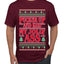Pucker Up And Kiss My Jolly Ass, Ugly Christmas Sweater Unisex Men's T-Shirt