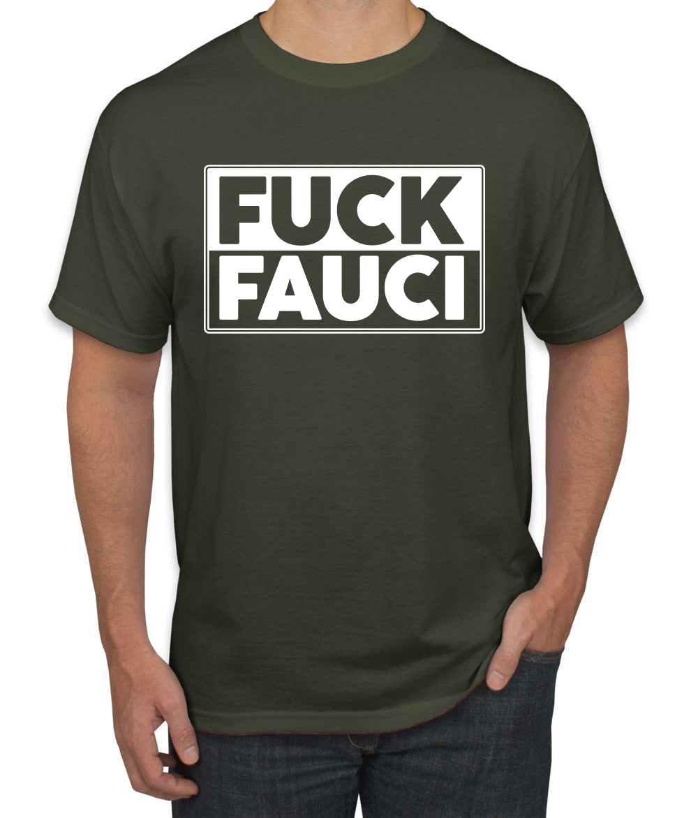 Fauci Funny Mens Tshirts Political Graphic T shirts for Men Political Men's T-Shirt