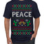 Peace Ugly Christmas Sweater Men's T-Shirt