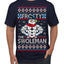 Frosty the Swoleman Funny Workout Lifting Snowman MovieUgly Christmas Sweater Men's T-Shirt