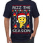 Rizz the Season Viral Internet Fire Emoji Face Meme Ugly Christmas Sweater Men's T-Shirt