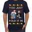 You Just Fold It In Funny Enchilada Moira David TV Sitcom Ugly Christmas Sweater Men's T-Shirt
