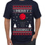 Merry Swishmas Basketball Sports Ugly Christmas Sweater Men's T-Shirt