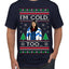 I'm Cold Too Funny Classic 70s Show Damn Jackie Ugly Christmas Sweater Men's T-Shirt