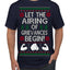 Let the Airing of Grievances Begin Funny TV Sitcom Festivus Ugly Christmas Sweater Men's T-Shirt