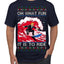 Oh What Fun It Is to Ride Donald Trump Red Wave Landslide Ugly Christmas Sweater Men's T-Shirt