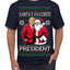Santa's Favorite President Red Suit Trump Ugly Christmas Sweater Men's T-Shirt