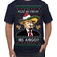 Feliz Navidad Mi Amigos Funny President Ugly Christmas Sweater Men's T-Shirt