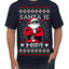Santa Is Him Funny Gen Z Viral Meme Shades Slang Ugly Christmas Sweater Men's T-Shirt