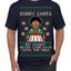 Sorry Santa Dad Never Came Back With Milk, Other Kid, Funny Viral Daddy Left Sad Kid Meme Ugly Christmas Sweater Men's T-Shirt