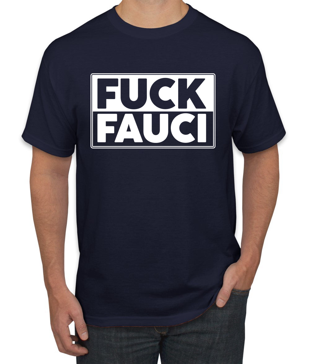 Fauci Funny Mens Tshirts Political Graphic T shirts for Men Political Men's T-Shirt