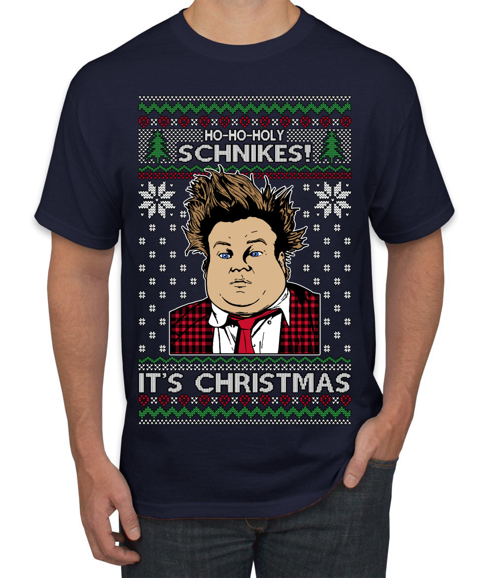 Ho Ho Holy Schnikes Funny 90s Classic Tommy Boy Movie Ugly Christmas Sweater Men's T-Shirt