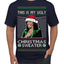 This Is My Ugly Sweater Funny Santa Kamala Harris Ugly Christmas Sweater Men's T-Shirt