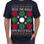 Deck the Halls with Bocce Balls, Funny Classic Italy Italian Sports Ugly Christmas Sweater Men's T-Shirt