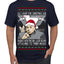 All I Want for Christmas are Sharks With Frickin Laser Beams Attached to their Heads Funny 90s 00s Comedy Movie Ugly Christmas Sweater Men's T-Shirt
