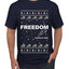 Freedom, Charlie Kirk Political Activist, Right Wing, Ugly Christmas Sweater Men's T-Shirt