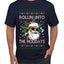 Rollin' Into The Holidays Christmas Sweater, Ugly Christmas Sweater Men's T-Shirt