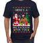 Here's A Big Package For You Santa Christmas Sweater, Ugly Christmas Sweater Men's T-Shirt