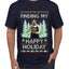 Finding My Happy Holiday, Ugly Christmas Sweater Men's T-Shirt