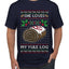 She Loves my Yule Log, Ugly Christmas Sweater Men's T-Shirt