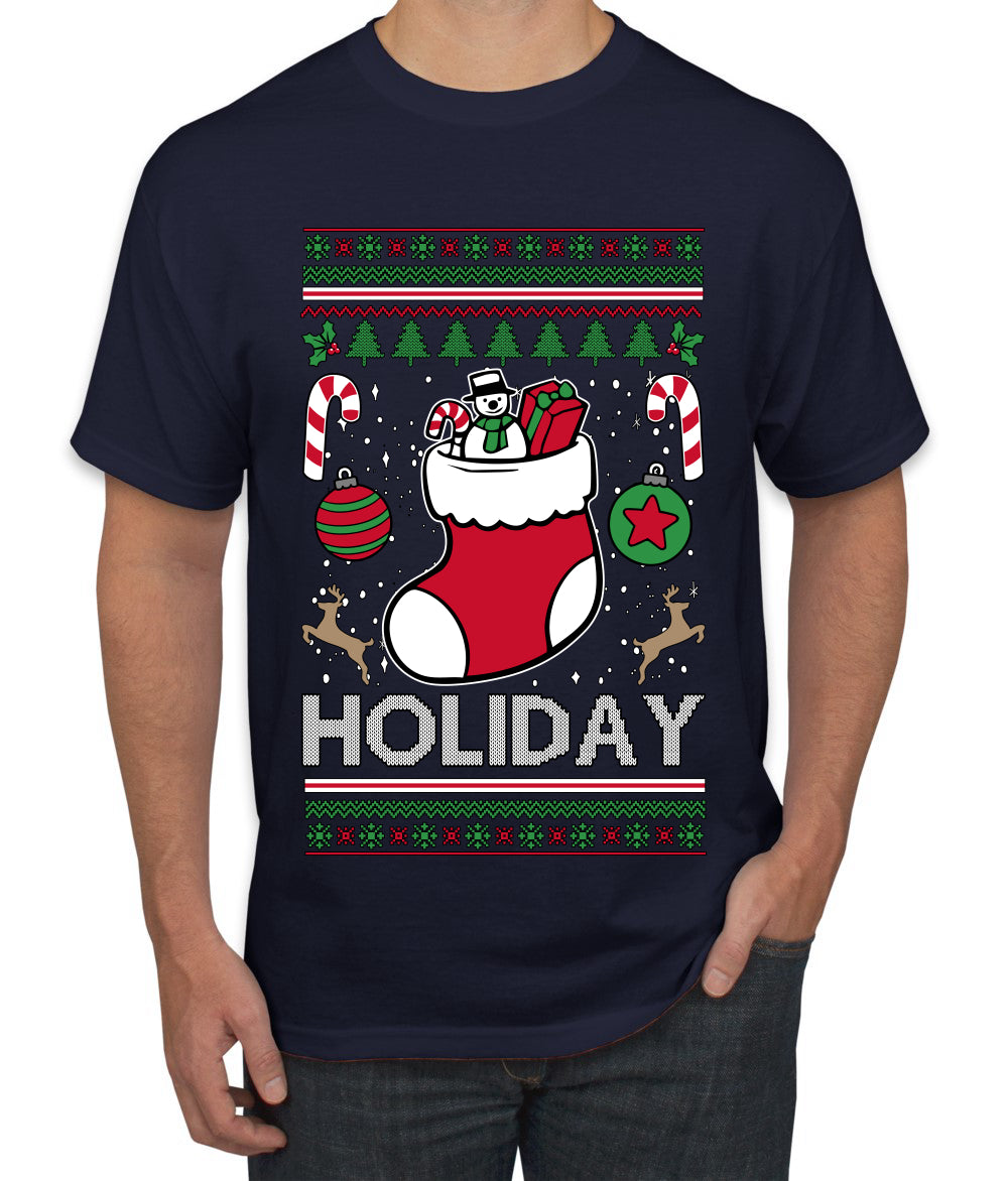 Holiday, Ugly Christmas Sweater Unisex Men's T-Shirt
