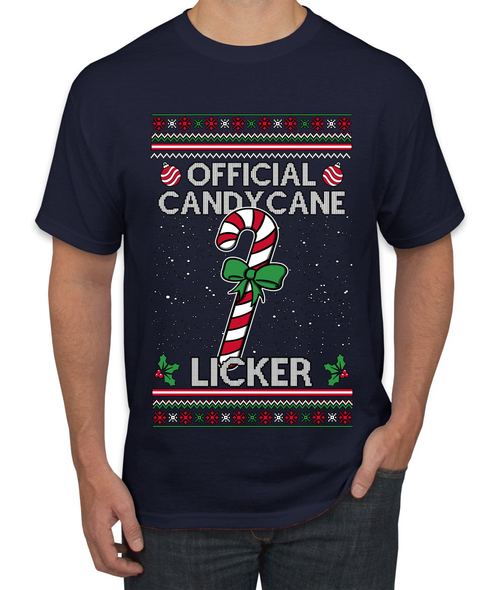 Official Candy Cane Licker, Ugly Christmas Sweater Unisex Unisex Men's T-Shirt